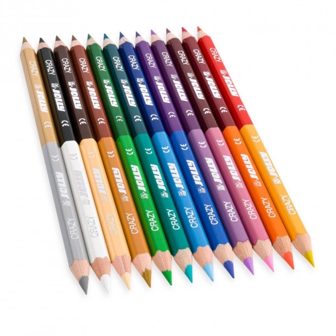Crayons doubles Crazy 12 couleurs