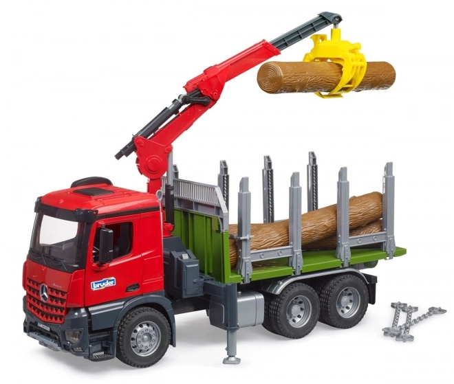 Bruder Log Trailer with Hydraulic Arm