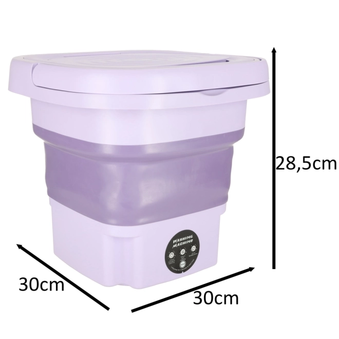 Mini Faltbare Reise Waschmaschine 8L Lila