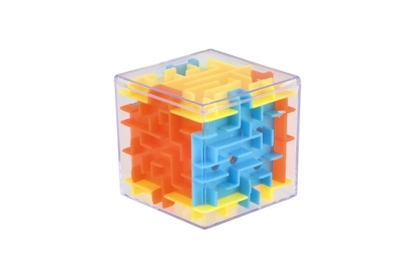 Kubus puzzel met knikker 4x4x4 plastic 20 stuks in doos