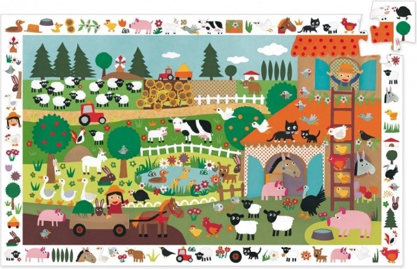 Puzzle d’observation Ferme 35 pièces