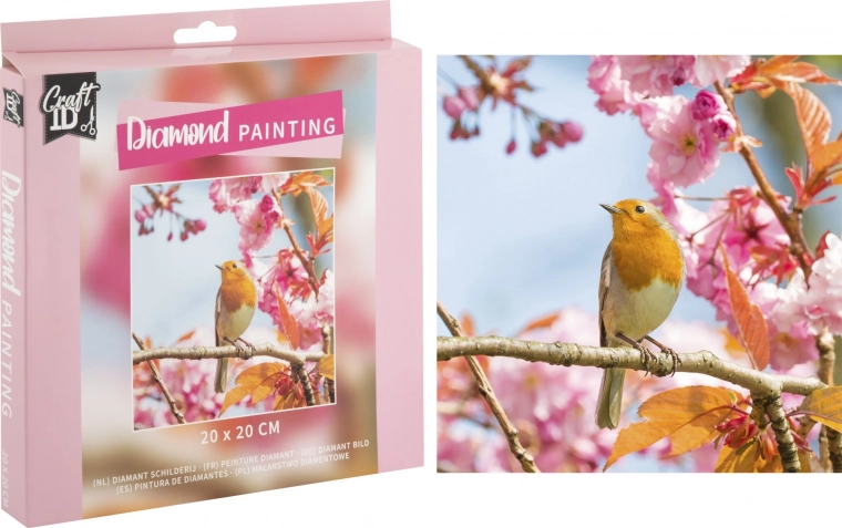 Diamond Painting Bird 20 × 20 cm