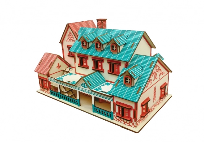 Woodcraft Holz 3D Puzzle Villa Narat