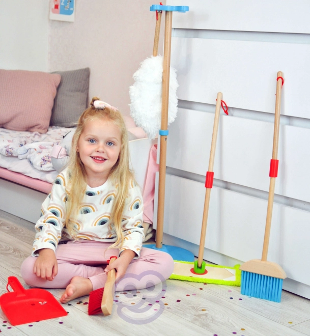 Houten schoonmaakset voor kinderen Tooky Toy