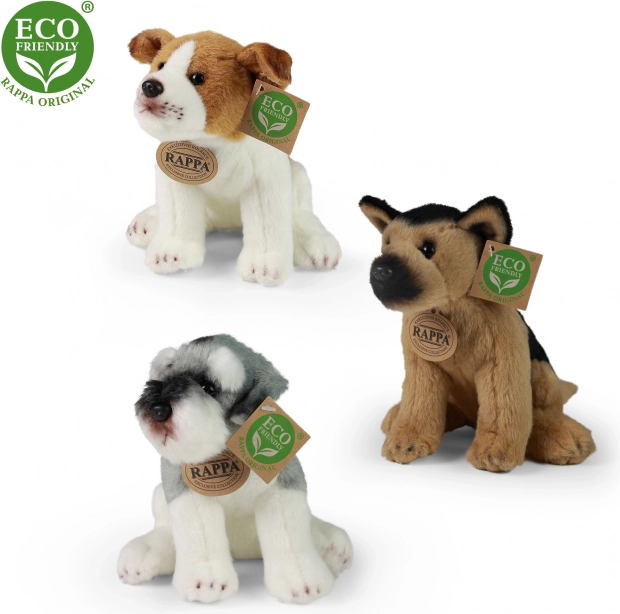 Plush sitting dog 20 cm ECO friendly RAPPA