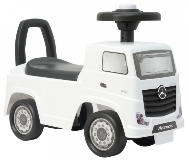 white Mercedes Actros ride-on