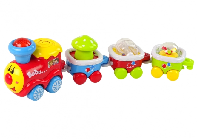 Train éducatif coloré pour tout-petits Lumière Son Locomotive