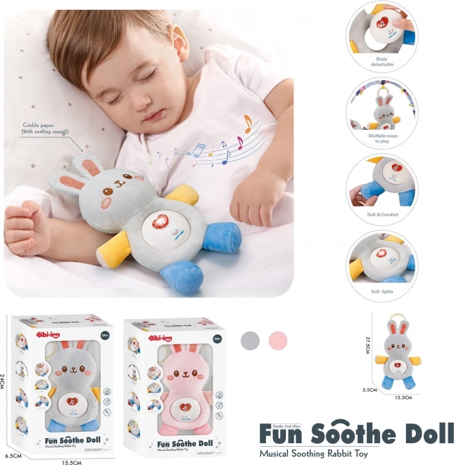 Chipolino Plush Bunny Pink Sleeper