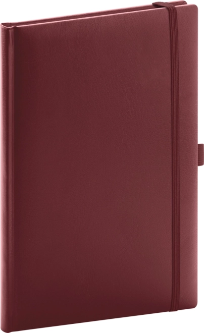 Agenda NOTIQUE Balacron à pois bordeaux 15 x 21 cm