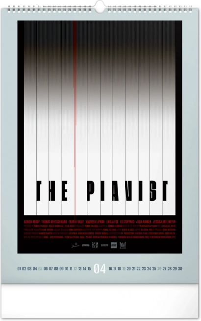 Wall Calendar Alternative Movie Posters 2026