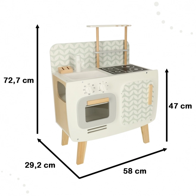 Houten kinderkeuken Lulilo retro