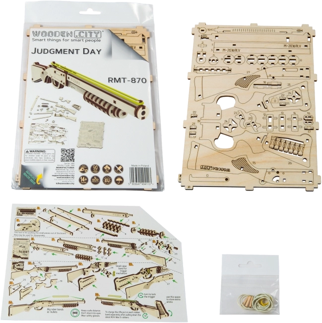 Houten 3D-puzzel WOODEN CITY Judgment Day Geweer RMT-870