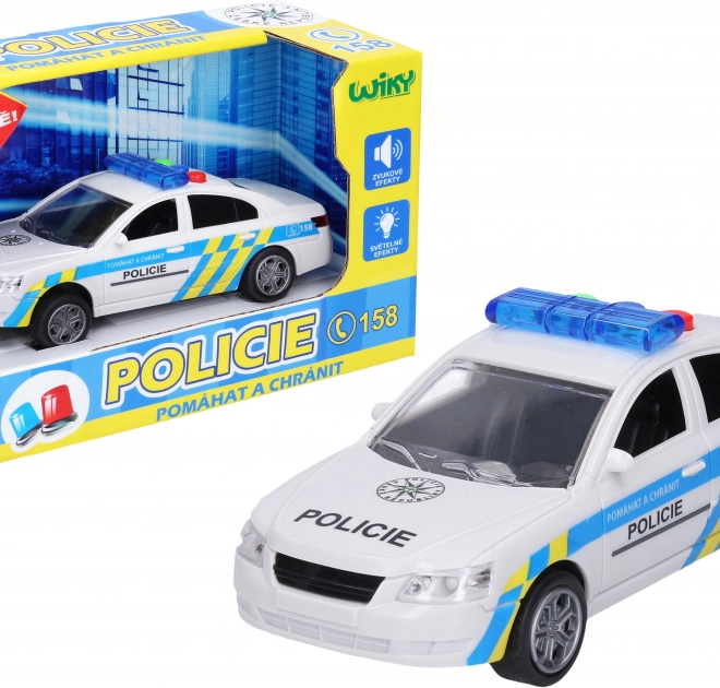 Voiture de police avec effets