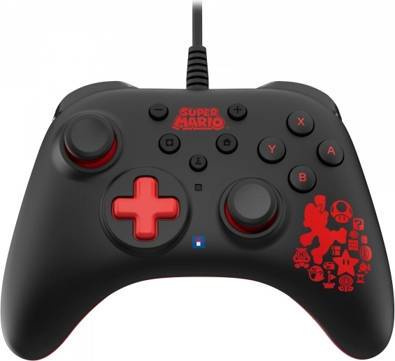 Verkabelter HORIPAD Turbo-Controller für Nintendo Switch – Mario
