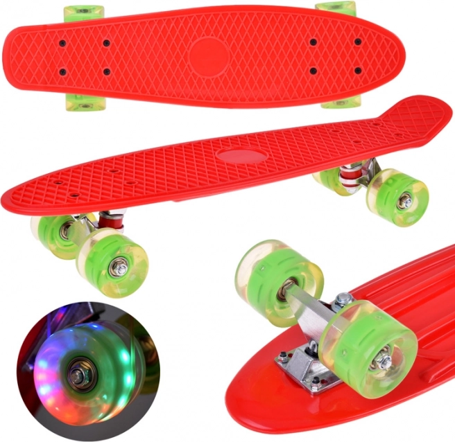 Skateboard avec roues LED pour skatepark