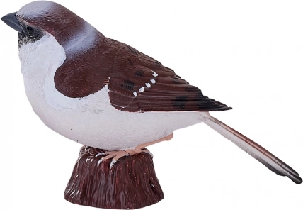 Mojo Haussperling – realistische handbemalte Figur