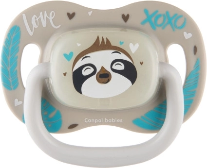 Canpol babies tétine en silicone Exotic Animals pour enfants dès 18 mois - paresseux