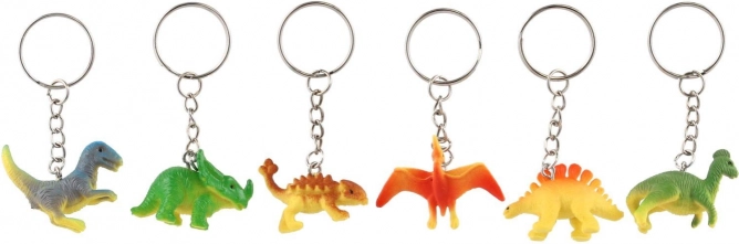 Sleutelhanger dinosaurus plastic 7 cm – mix soorten
