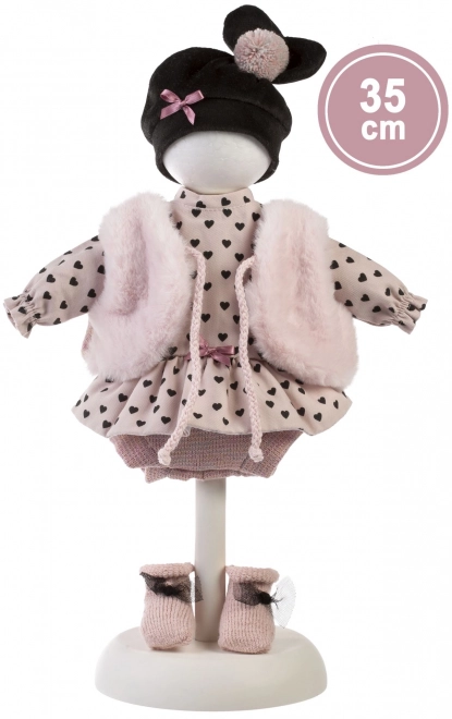 Llorens 535S SARA - realistische pop met zacht stoffen lichaam - 35 cm