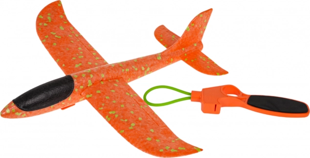 Foam Glider with Hand Catapult – Orange