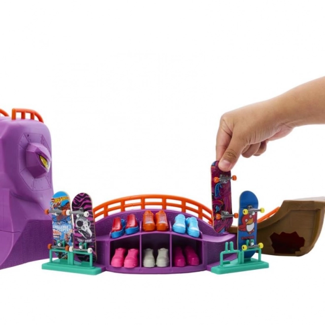 Hot Wheels Skate Octopark met fingerboard en schoenen