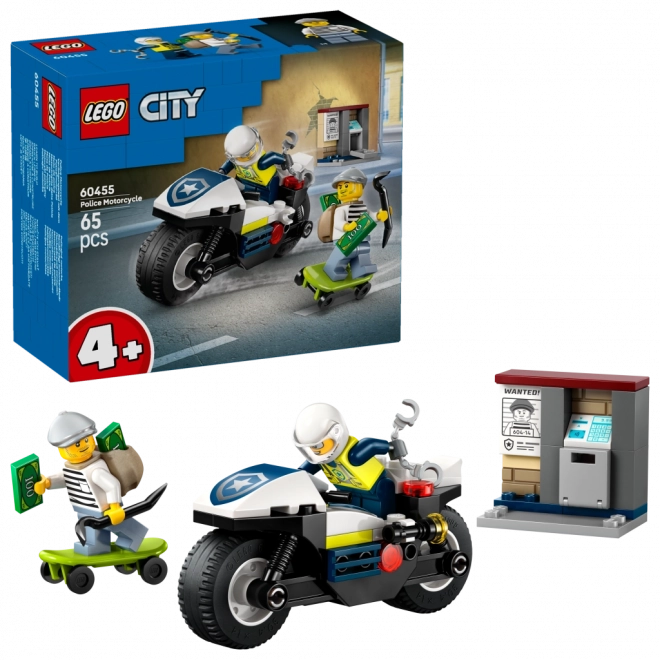 Lego City Politie: Achtervolging op de motor