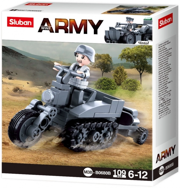 Sluban WWII M38-B0680B Moto avec chenilles