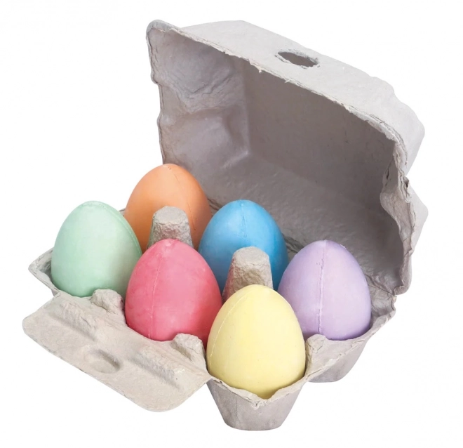 Set van eivormige pastelkrijtjes van Bigjigs Toys