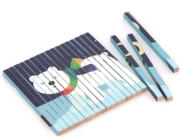 Holzpuzzle 4D Tiere von Vilac