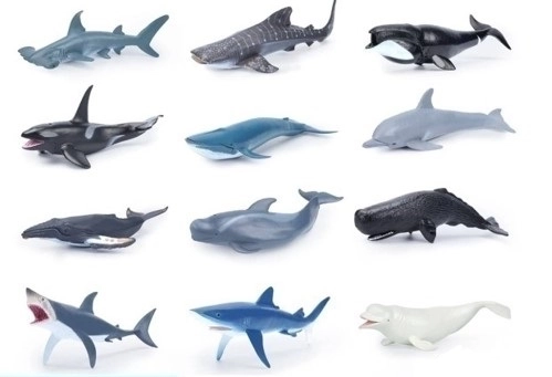 Dieren figuurtjes zee wereld 20 cm