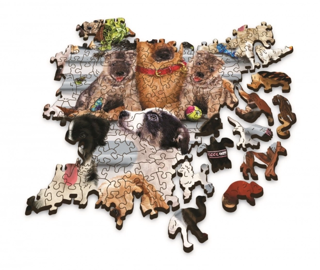 Wooden Puzzle TREFL Wood Craft Origin Dog Friendship 1000 Pieces