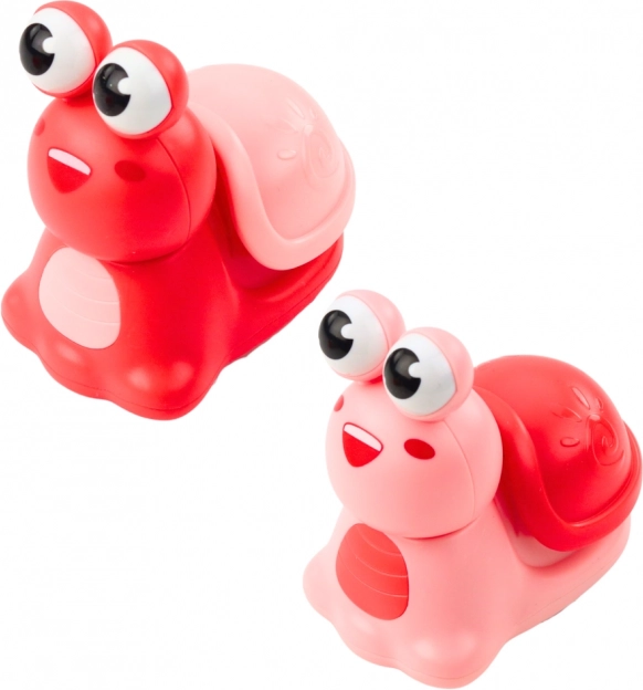 Leuke slak met aandrijving voor de kleintjes