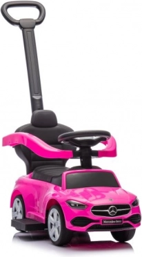 Ride-On with Push Handle Mercedes-Benz 3in1 Pink