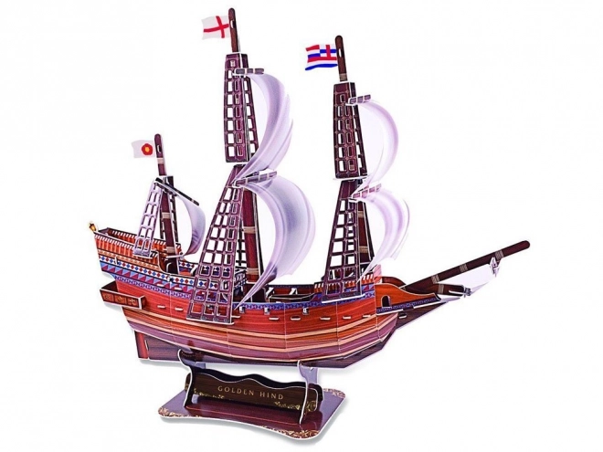 3D-puzzel schip Golden Hind