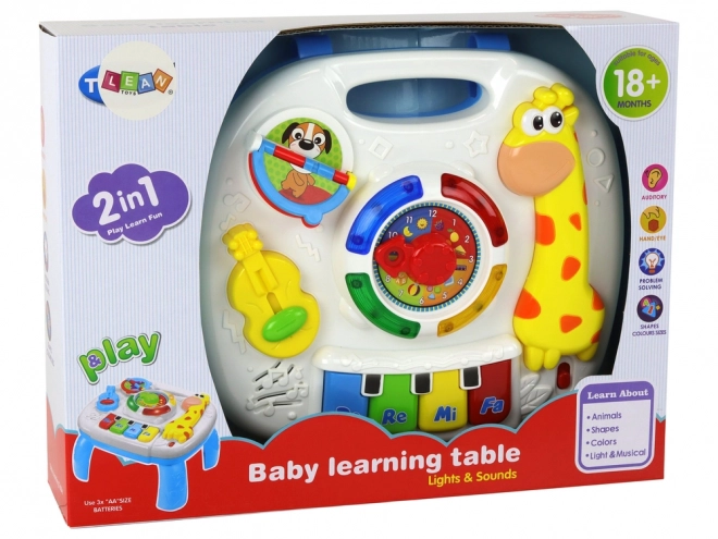 Educatief interactief bord 2 in 1 voor peuters Giraffe