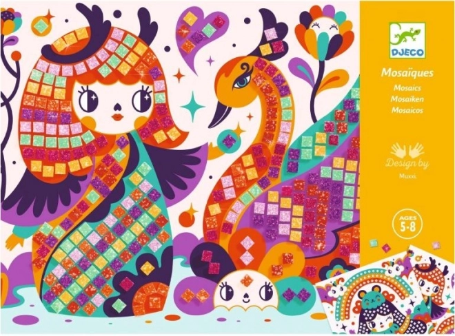 Djeco Mozaika Kokeshi Mosaic Art Kit