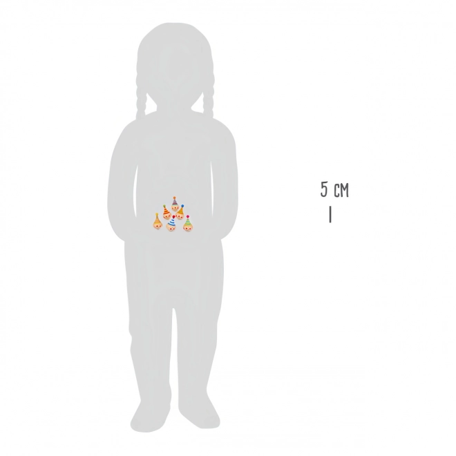 Houten tol Small Foot - clown
