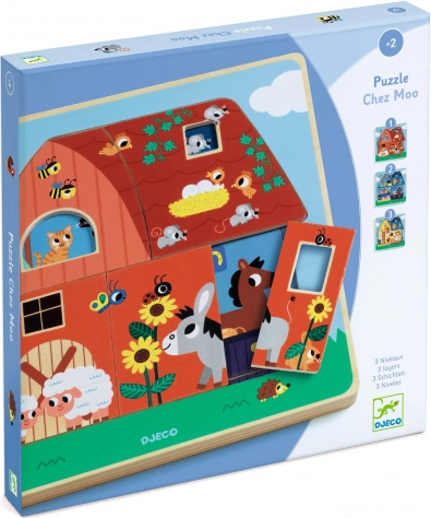 Three-layer Wooden Puzzle Farm