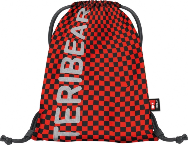 Praktische etui en gymsack met lichtgevend logo