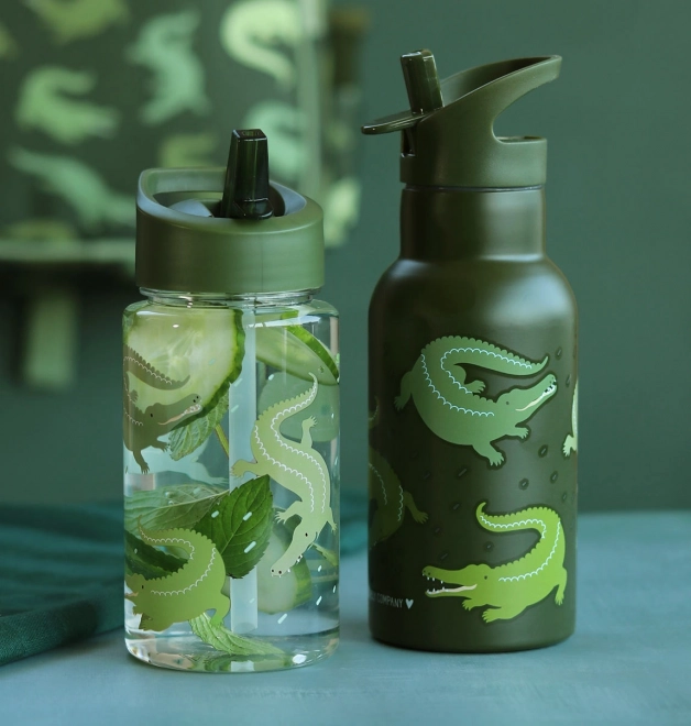 A Little Lovely Company Drinking bottle – Crocodile