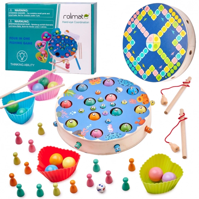 Familie spel vissen - montessori