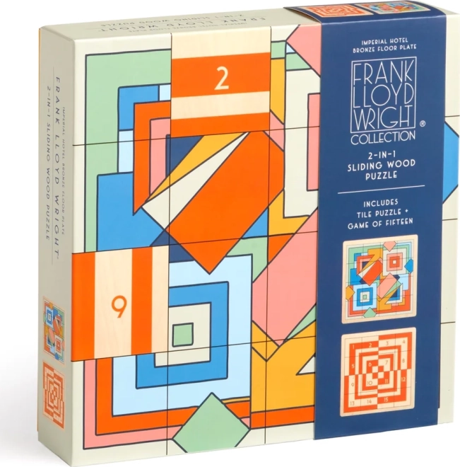 Galison puzzle coulissant en bois Frank Lloyd Wright : Imperial Hotel 2-en-1