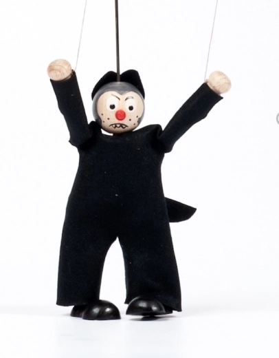 Gerlich Holzmarionette Wolf Richard 12 cm