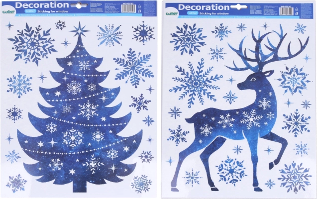 Christmas window decoration 41 × 29 cm