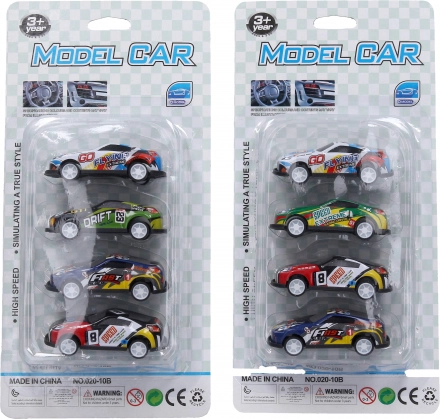 Car Set 6.5 cm - 4 pieces