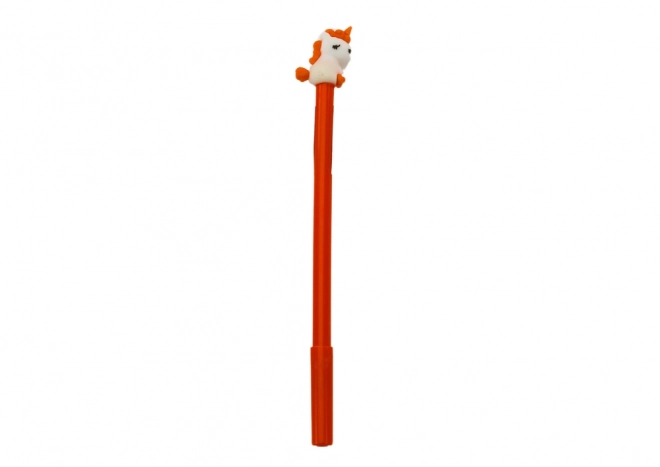 Balpen met Unicorn Stopper Zwarte Punt Mix Paars Oranje 0,5 mm