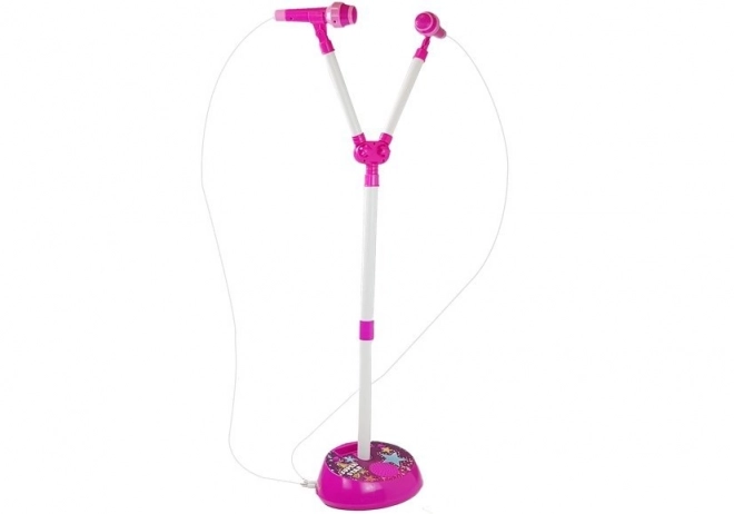 Dubbele microfoon Muziekverlichting MP3 diodes Statief