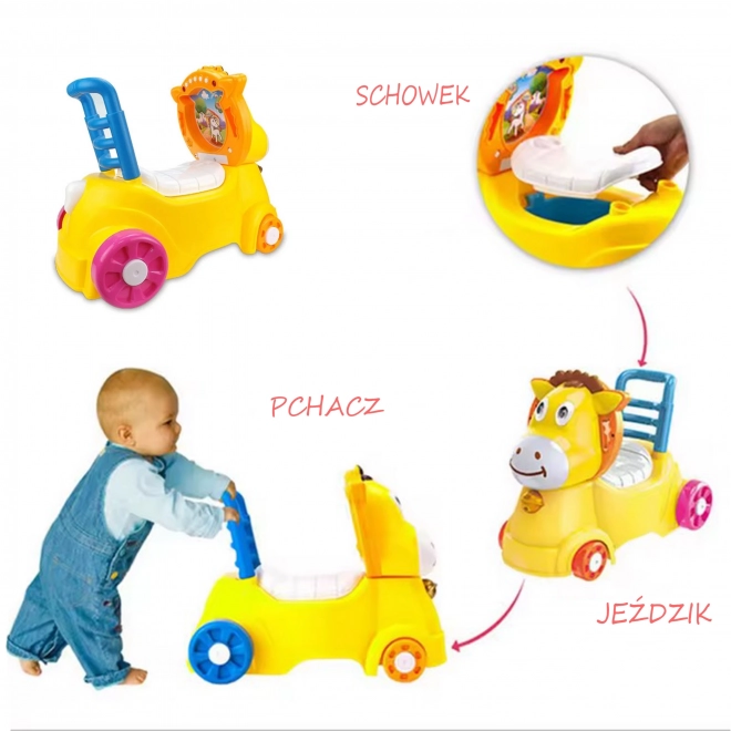 Kinderloopwagen, rij-expert en potje 3-in-1 Osík