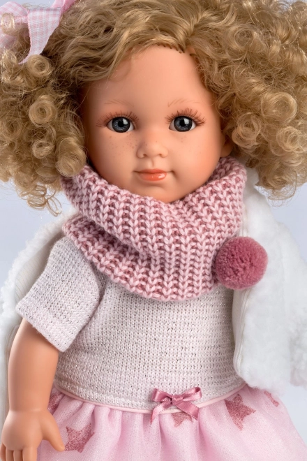 Llorens 53542 ELENA - realistische pop met zacht stoffen lichaam - 35 cm