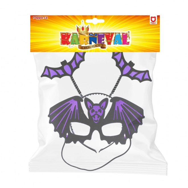Kopfschmuck mit Fledermaus-Maske zu Halloween
